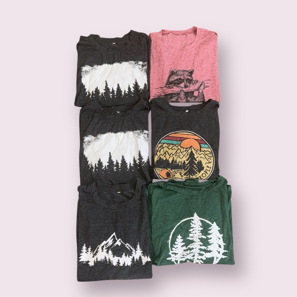 Women’s Graphic Tees Nature Themed Size Large